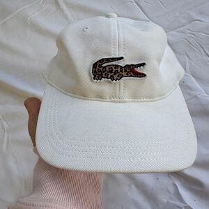 Lacoste x National Geographic Collaboration white Cap